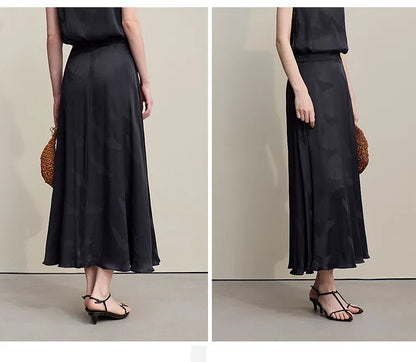 Long Skirts For Women 2026 Spring New Elegant Chinese Style Jacquard Skirt Women's Casual Loose Umbrella Skirt 12651008