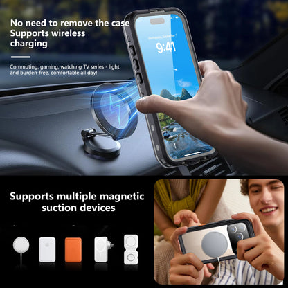 Professional Waterproof Phone Case 360° Shockproof and Dustproof IP68 (Compatible with iPhone 17 Pro/16/15/14/13)