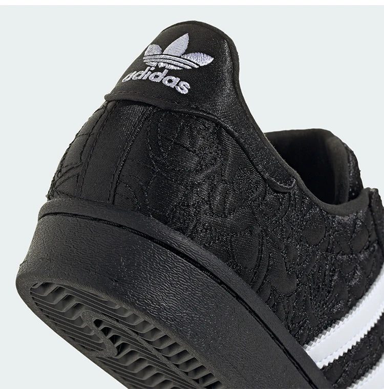 Official Authentic Three Stripes Women's Bow Casual Low-top Sneakers JR7978