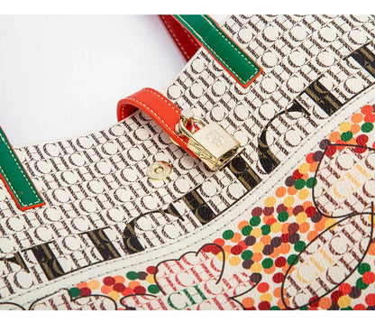 Retro Large Capacity Shoulder Bag for Women's Work 2024 Seasons New Leisure Personalized Tote Bag Fashion Underarm Bag