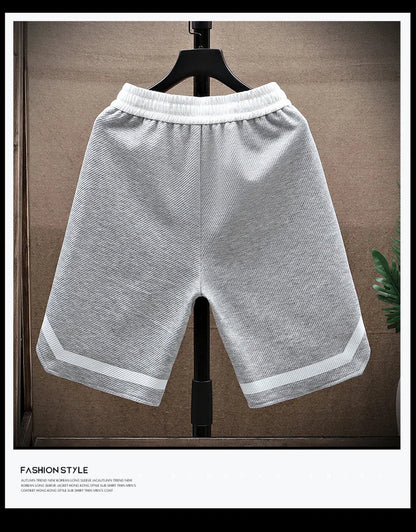 2025 Summer Men's Running Shorts Casual Jogging Sport Short Pants patchwork Print Drawstring Loose Dry Gym Sports Shorts