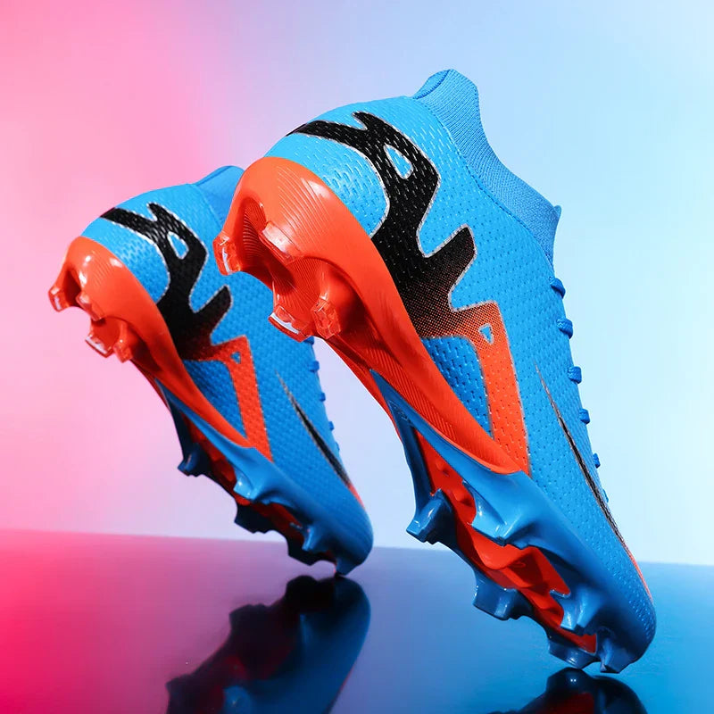 New Men Football Boots Grass Cleats High-top Non-Slip Soccer Shoes Futsal Sneakers High-quality Match Indoor Hot-selling Outdoor