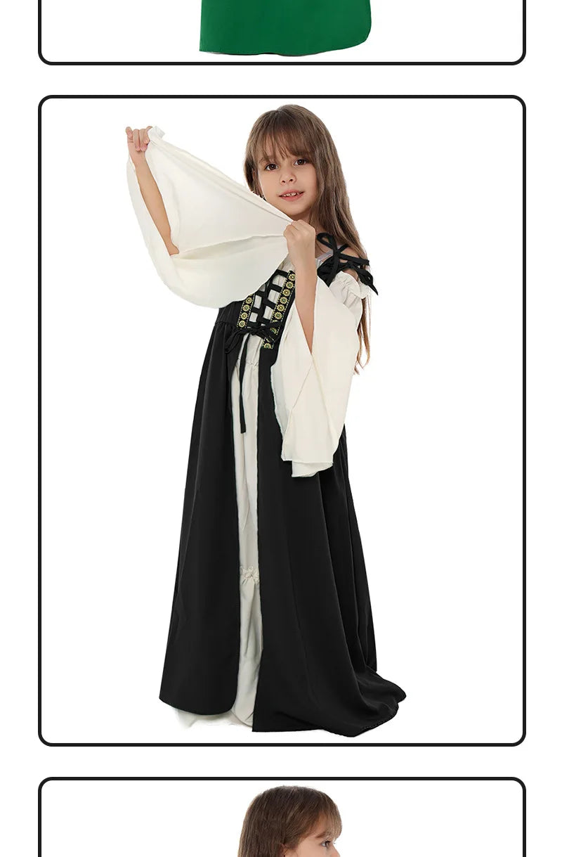Medieval Renaissance Drama Dance Costume Halloween Girdle Cos Dress Halloween Costumes for Women Dress Love Live Cosplay