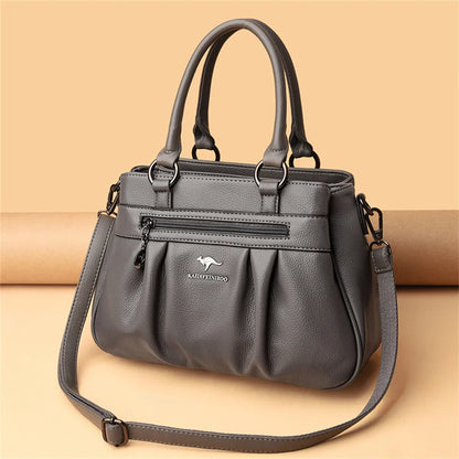 Luxury Handbags Women Bags Designer 3 Layers Leather Hand Bags Big Capacity Tote Bag for Women Vintage Top-handle Shoulder Bags