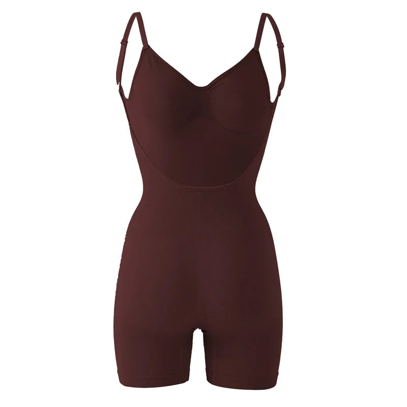 Women's Low Back Seamless Bodysuit Tummy Control Hip Lifter Full Body Shaper Backless Shapewear Jumpsuit Slim Corset