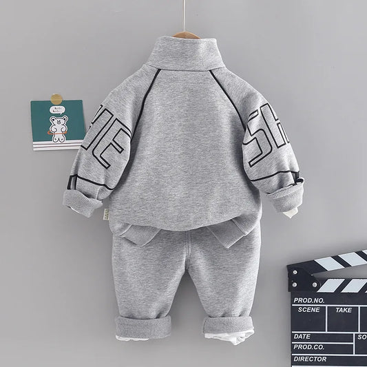New Spring Autumn Baby Clothes Suit Children Boys Jacket Pants 2Pcs/Sets Kids Girls Clothing Infant Costume Toddler Tracksuits