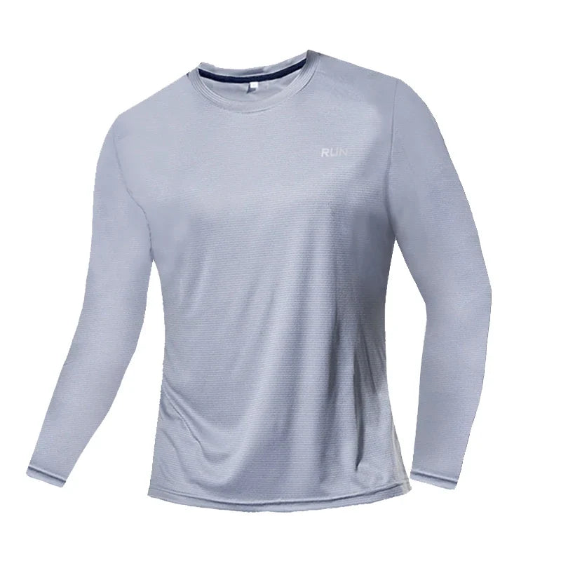 Men's UPF 50+ Sun Protection Shirts Long Sleeve UV Swim Shirt Fishing Hiking Running Rash Guard Quick Dry Lightweight