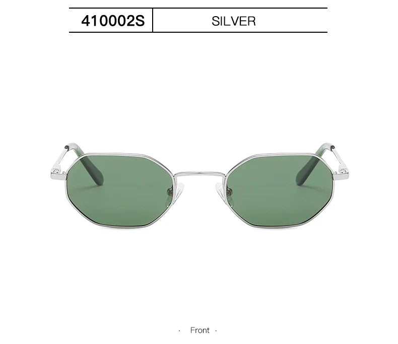 Retro Small Polygon Polarized Sunglasses Women Metal UV400 Sun Glasses Men Anti-Glare UV400 Goggles Driving Eyewear