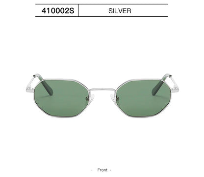 Retro Small Polygon Polarized Sunglasses Women Metal UV400 Sun Glasses Men Anti-Glare UV400 Goggles Driving Eyewear