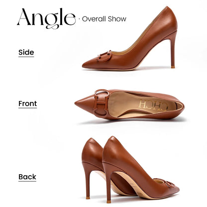 Women's High Heels Spring New Collection Simple Beige Business Women's Shoes