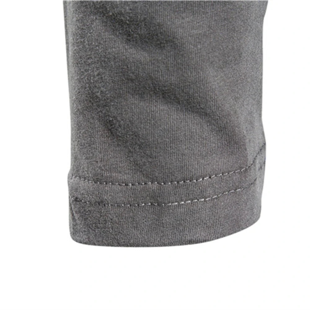 100% Cotton Long Sleeve T shirt For Men Solid Spring Casual Mens T-shirts High Quality Male Tops Classic Clothes Men's T-shirts