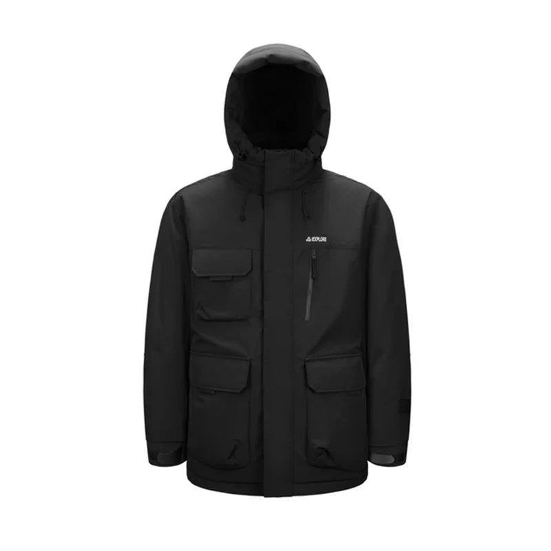 Down Jacket Men 2024 Winter New Rainproof, Windproof, Oil-Proof Stain-Resistant Goose Down Coat Down Jacket