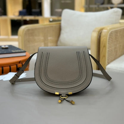 Classic Genuine Leather Saddle Crossbody Bag Vintage Fringe Shoulder Purse For Women Classic U-Shape Stitched Handbag