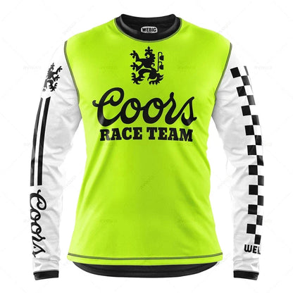 Camping Motorcycle Mountain Bike Team Downhill MTB Jersey Offroad Bicycle Locomotive Shirt Cross Country Fishing Hunting Clothes
