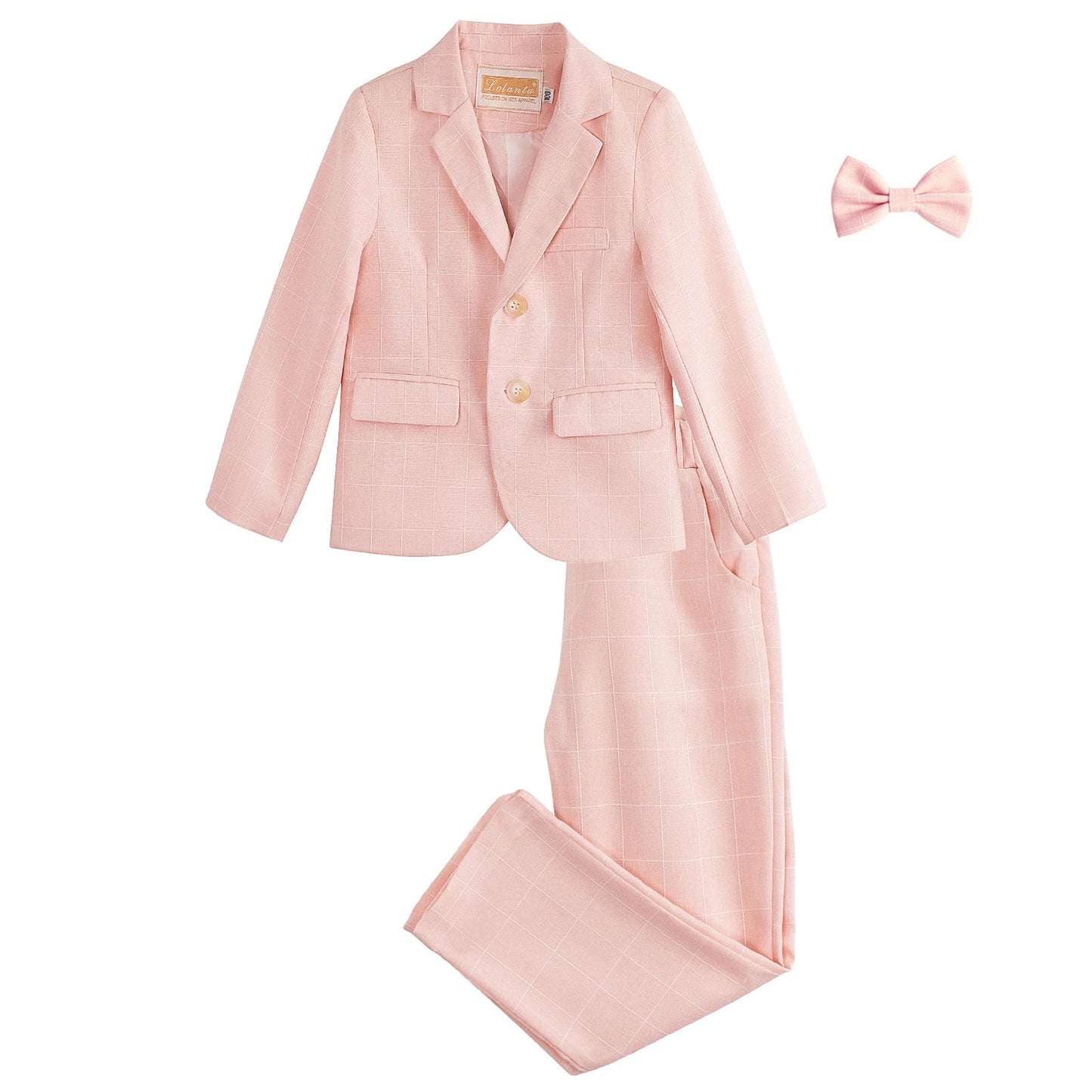 Boys Suit Wedding Ring Bearer Outfit Kids Suit Set Blazer Pants Bow Tie Shirt Clothes Formal Wear 2-14Years