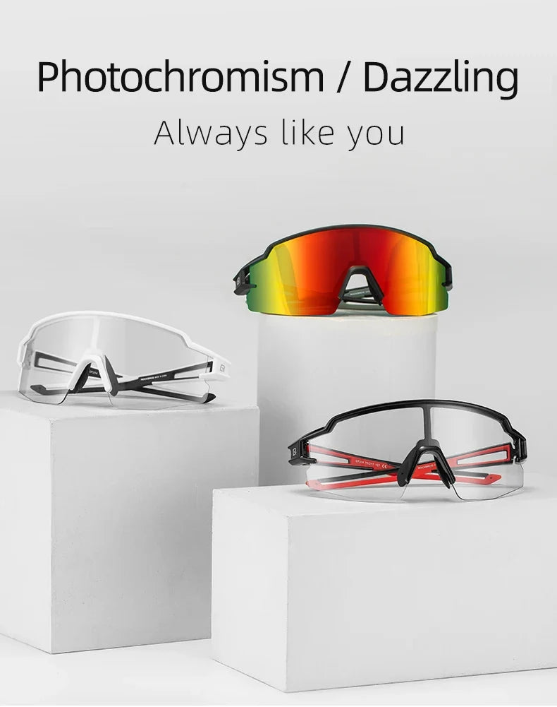 Cycling Glasses Polarized UV400 Protection Bicycle Sunglasses Men Women Photochromic MTB Road Bicycle Goggles Eyewear
