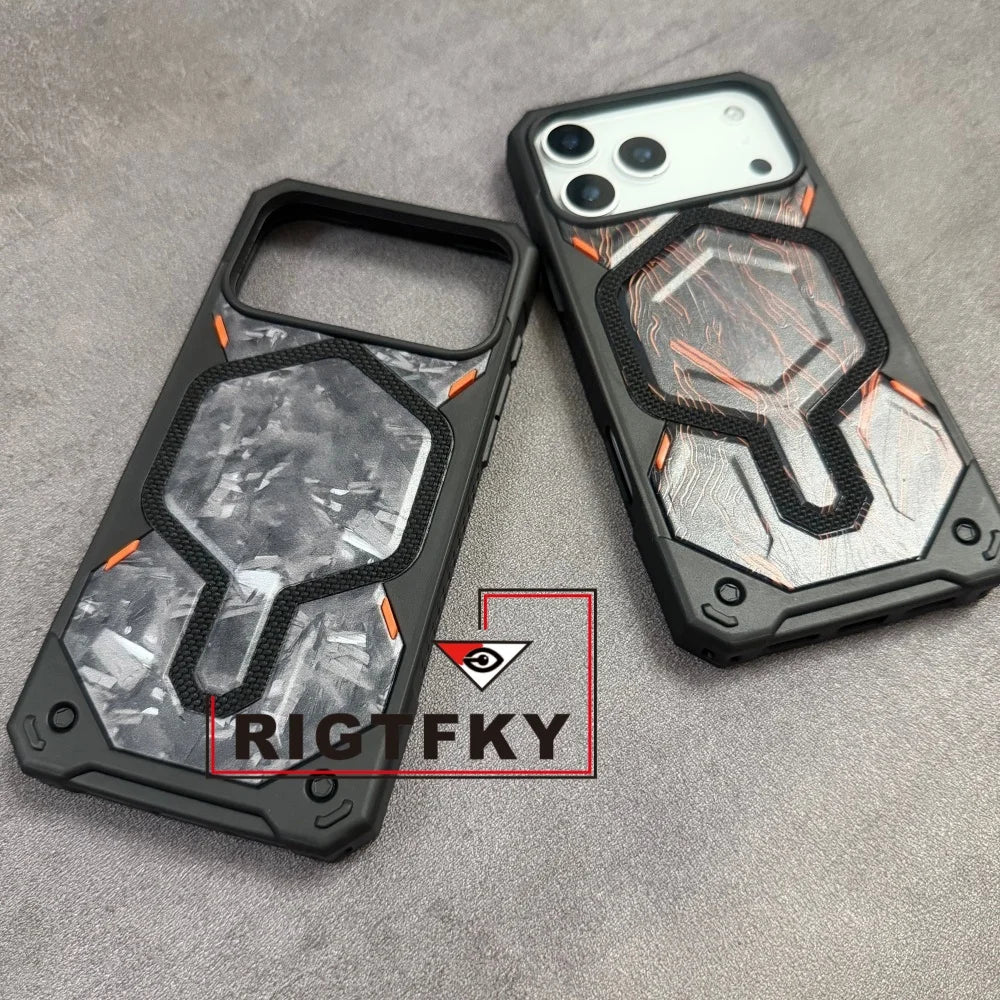 Heavy Military Mixed Armor Shockproof Phone Case For Iphone 17 Pro Max Air 16 15 Plus14 13 Magnetic Rugged Protective Back Cover