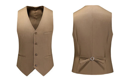 Vest for Men 17 Colors Solid Color Slim Single Breasted Waistcoat Business Fashion Casual High Quality Men Clothing Suit Vests