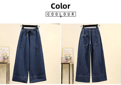 Women's High Waist Wide Leg Jeans Loose Comfortable Retro Sle Casual Versatile Straight Cut Trousers for Autumn Winter