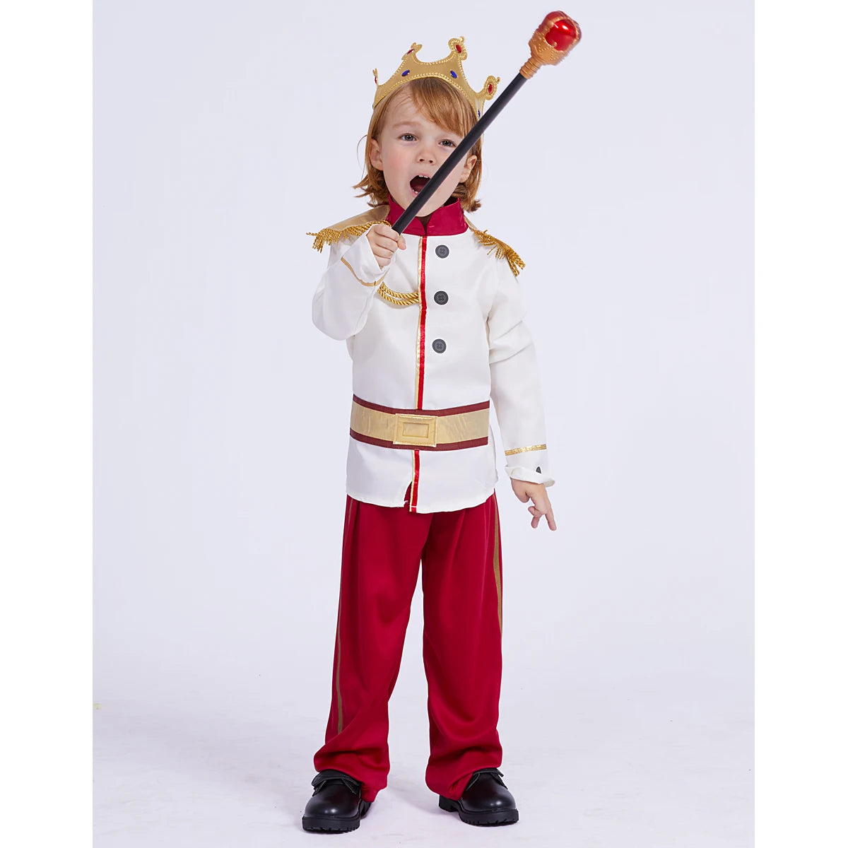 Kids Boys Prince Costume Children Carnival Cosplay Dress Up Prince Charming Costumes Child Halloween Royalty Roleplay Clothes