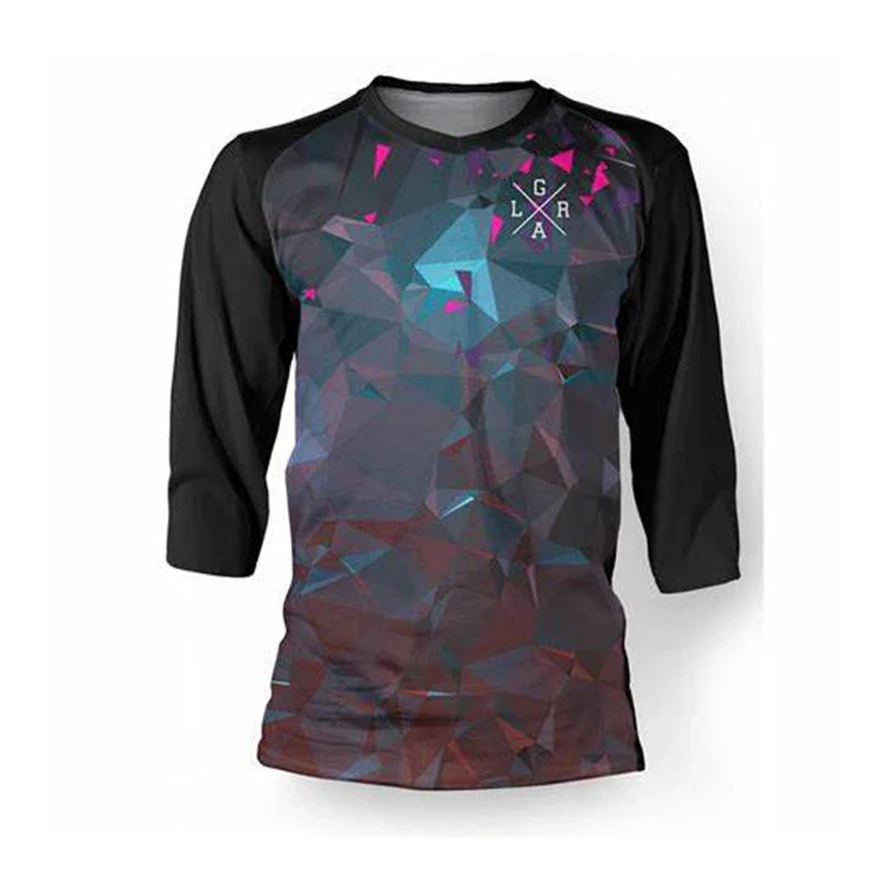 loose riders jersey men's 3/4 sleeve downhill jersey BMX enduro shirt dh motocross jersey mountain bike T-shirt