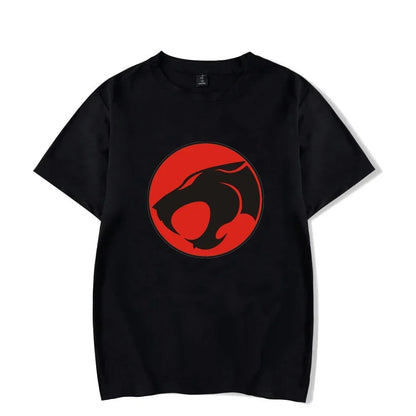 Luminous T-shirt Mens Fashion Casual Short Sleeve Round Neck Tops Mens Clothing Hipster Glowing ThunderCat T-shirt