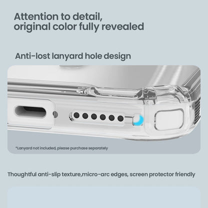 For iPhone 17 Pro Max 17 Air iPhone 16 Pro Max 16 Plus 17Pro Nature Pro Magnetic Transparent TPU Frame Cover Phone Case