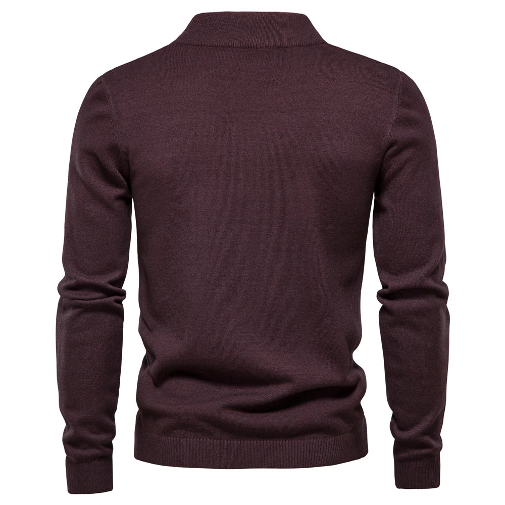 2021 New O-neck Pullover Men's Sweater Casual Solid Color Warm Sweater Men Winter Fashion Slim Mens Sweaters 11 Colors