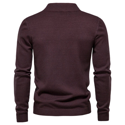 2021 New O-neck Pullover Men's Sweater Casual Solid Color Warm Sweater Men Winter Fashion Slim Mens Sweaters 11 Colors