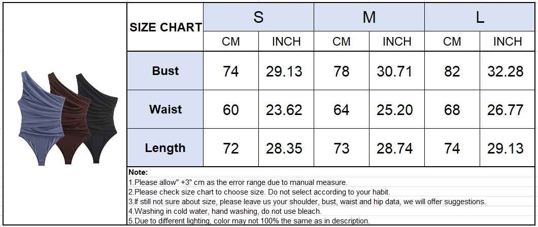 Summer Asymmetric Sleeveless Pleated Silk Mesh Bodysuit Women Single Shoulder Slim Fit Jumpsuit Female Beach Holidays Wear 2026