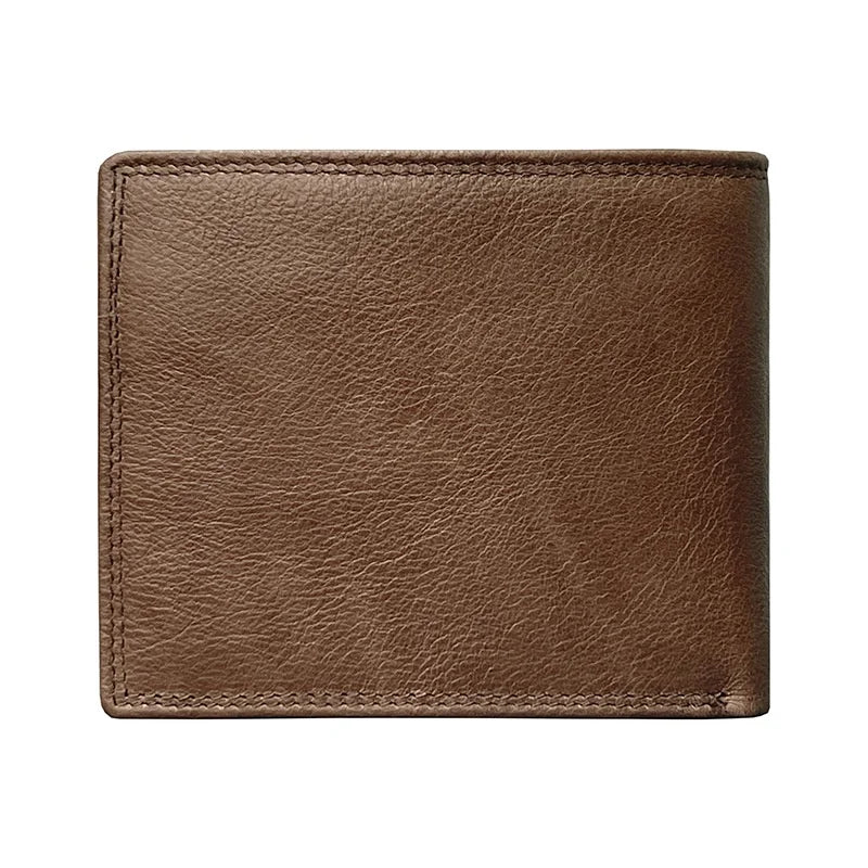 Multi-Functional First Layer Cowhide Men's Wallet Retro Horizontal Zipper Change Credit Card Position Men's Real-Leather Bag