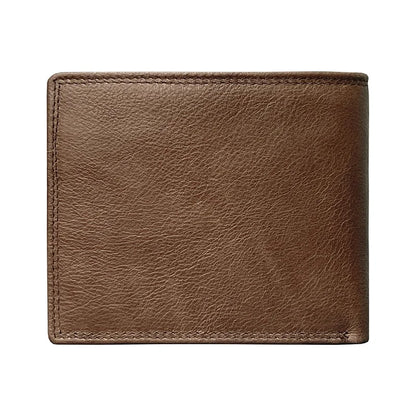 Multi-Functional First Layer Cowhide Men's Wallet Retro Horizontal Zipper Change Credit Card Position Men's Real-Leather Bag