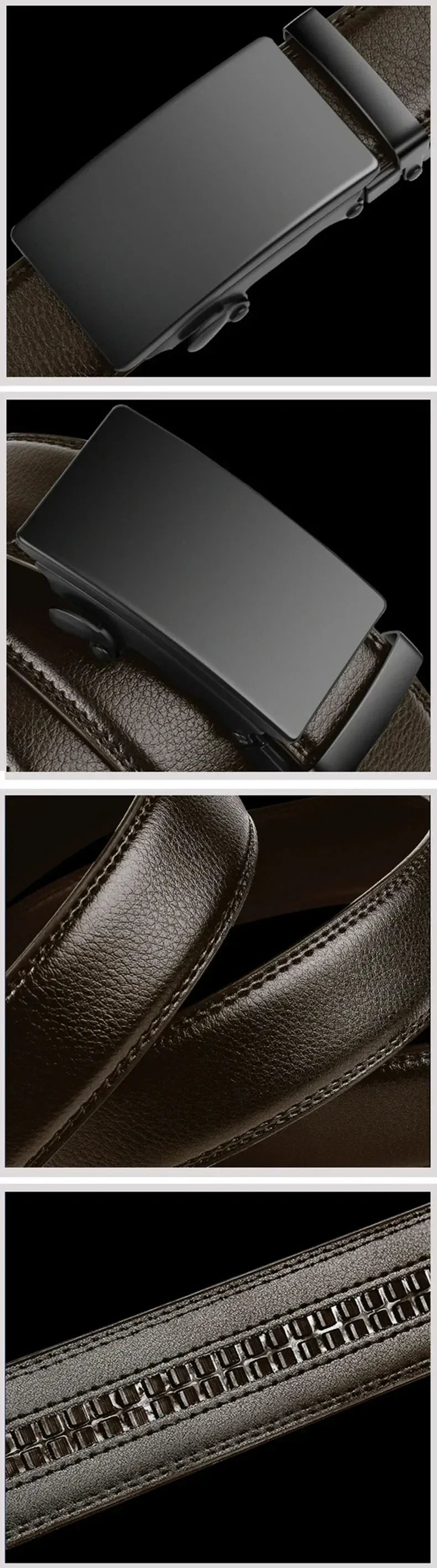 Men Belts Automatic Buckle Belt Famous Brand Business Belt Men Top Quality PU Luxury Leather For Men Leather Strap Casual For Me