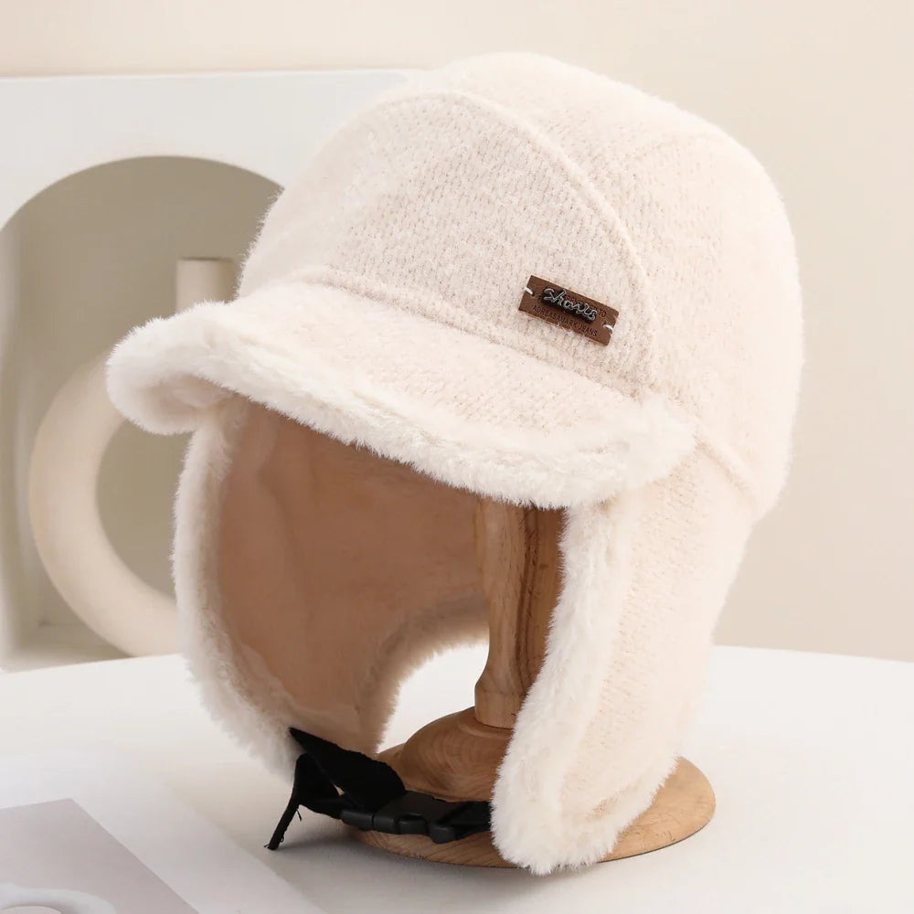 Russian Hat New Thick Warm Winter Htas for Men Women Fleece Lined Riding Hat Male Female Snow Ski Earflap Cap Bomber Hat