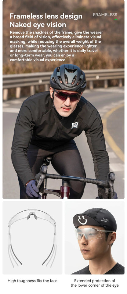 Photochromic Cycling Glasses Bike Bicycle Glasses Sports Men's Sunglasses MTB Road Cycling Eyewear Protection Goggles