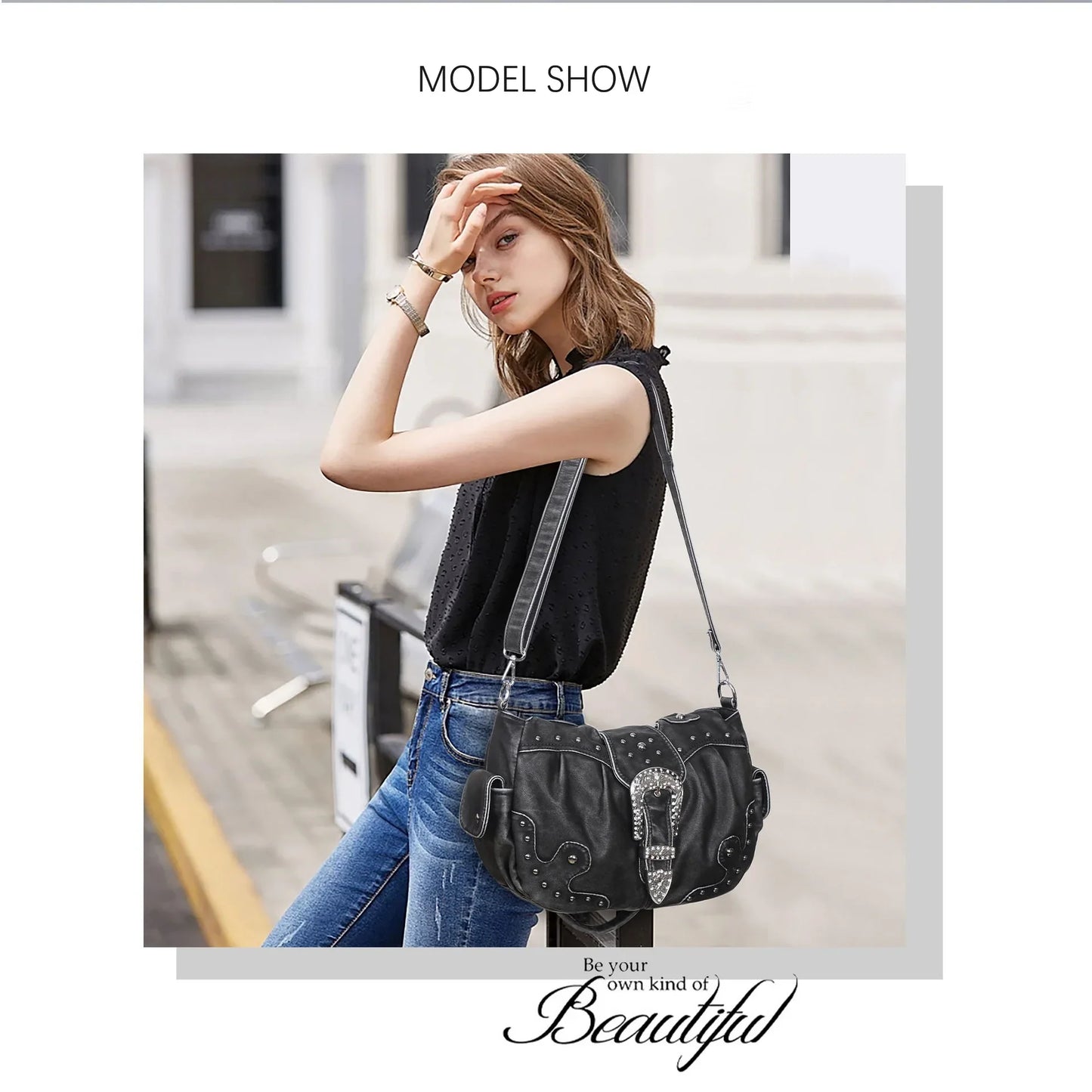 Women Handbag Satchel Top-handle Shoulder Bag PU Dumpling Pack Multi-pockets Shoulder Bags Phone Money Pack