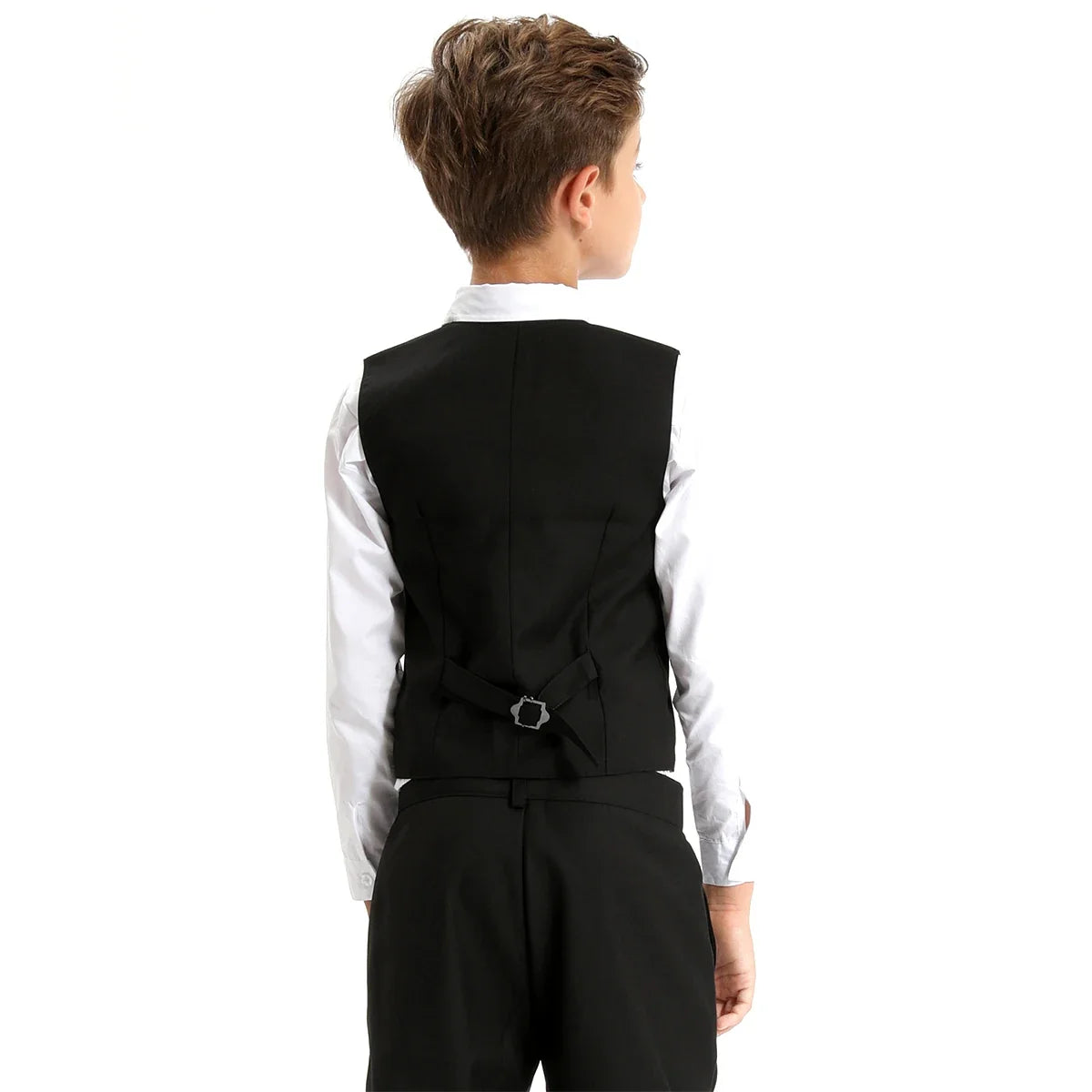 Kids Clothes Boys Suit Wedding Flower Formal Easter Child Party Ceremony Birthday Costume Photography with Vest Pants 5PCS