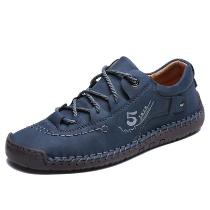 New Large-Sized 100% Cowhide Men's Boots Fashionable Casual Thick-Soled Breathable Men's Leather Shoes Outdoor Sports Chelsea