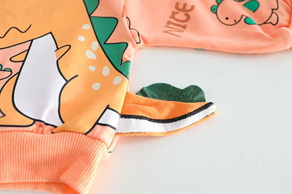 New Spring Autumn Baby Girl Clothes Boys Outfits Children Cartoon T-Shirt Pants 2Pcs/Sets Toddler Casual Costume Kids Tracksuits