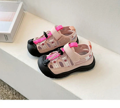 Children Sport Sandals Baby Soft Breathable Beach Sandals Summer Boys Girls Hollow Cool Running Shoes Kids Buckle Sandals