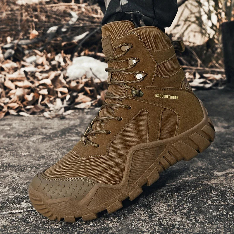 Men's Boots Combat Tactical Boots Men Camouflage Shoes Outdoor Work Shoes Special Force Desert Motocycle Boots Men Ankle Shoes