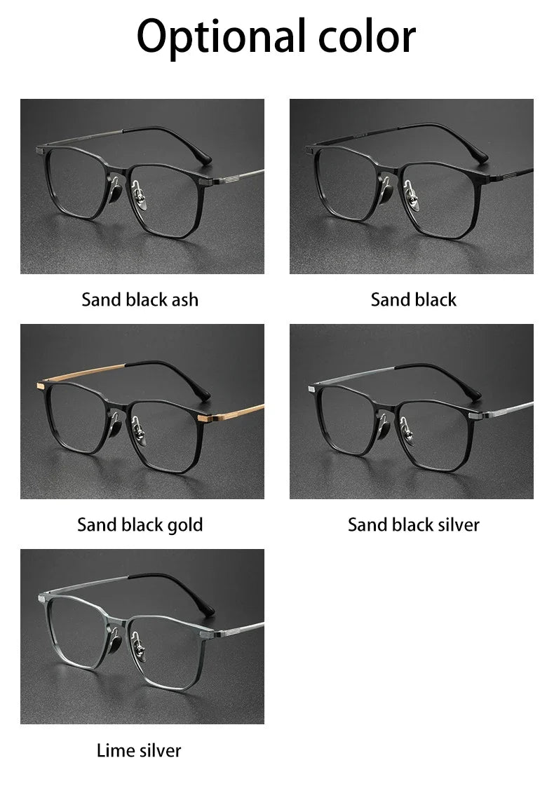 Ultra-light Aluminum Titanium Business Fashion Eyeglasses  Anti-Blue Light Reading Glasses Men Myopia Prescription 20241
