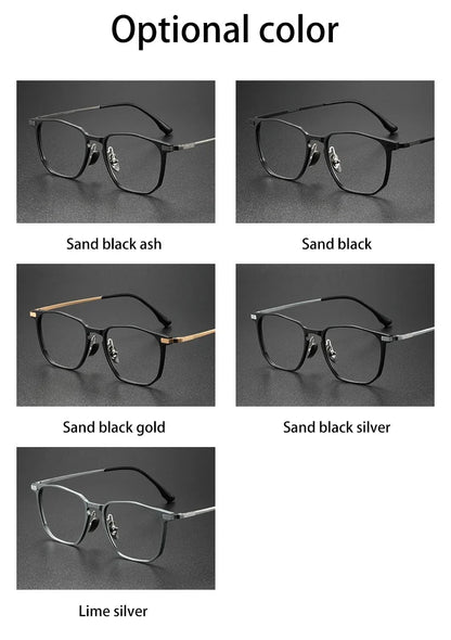 Ultra-light Aluminum Titanium Business Fashion Eyeglasses  Anti-Blue Light Reading Glasses Men Myopia Prescription 20241