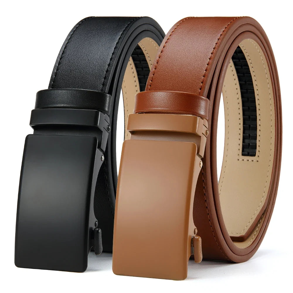 Men's High-quality Buckle Jeans Cowhide Casual Belt Business Denim Belt Men's Fashion Designer 2025 New Style