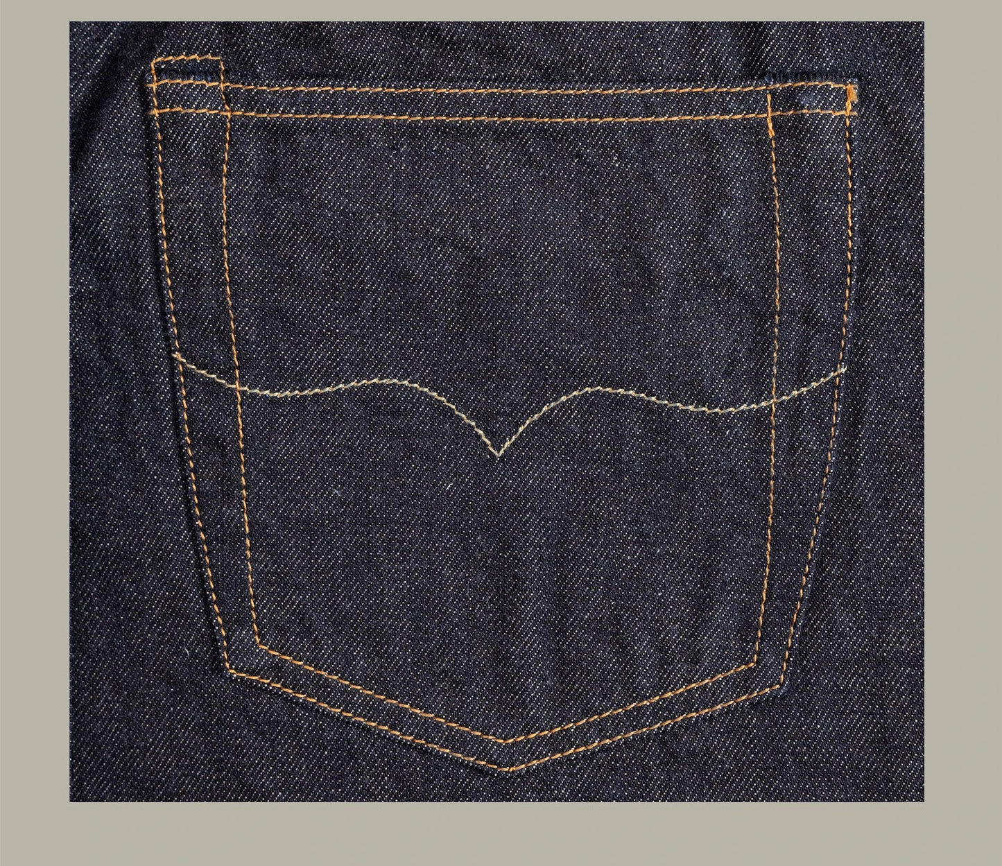 American Pants Men's Summer Thin 12oz Loose Straight Selvedge Denim Jeans 634 Version