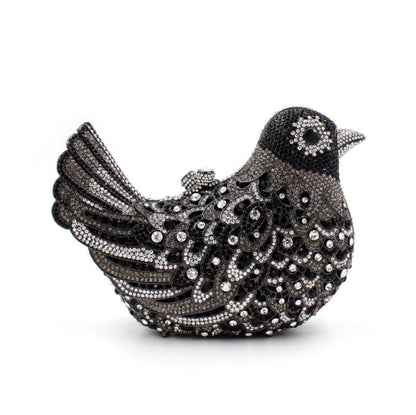 Birds Doves Animals Diamond Bags Rhinestone Dinner Bags Banquet Crystal Clutch Purse Luxury Designer Handbags Unique Party Bags