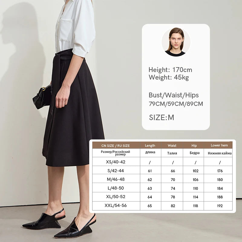 Minimalist New Skirt Women Summer 2025 Solid Loose Mid-length A-line Asymmetric Skirts Female Fashion Office Lady 12542045