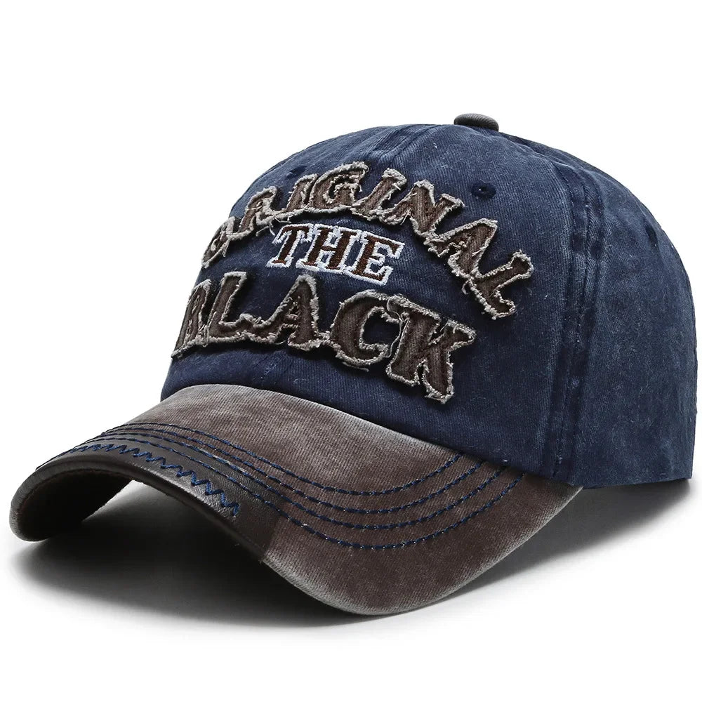 Men Retro Letter Embroidery Baseball Caps Spring Summer Women Cotton Adjustable Casual Hat Hip Hop Streetwear Sun Hats