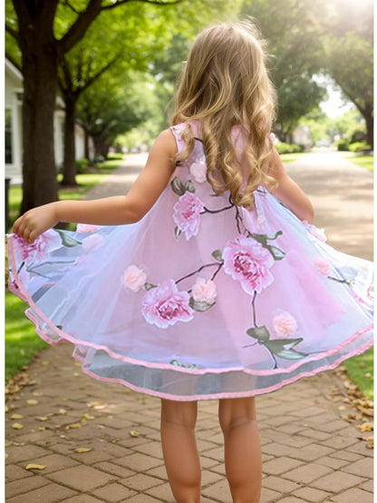Summer Girls Flower Dress Kids Girl Beach Dresses Chiffon Kids Dresses Floral Teenager Girls Clothes 6 8 10 12 14 Year