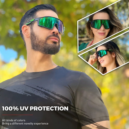 UV400 Cycling Sunglasses Men MTB Sport Glasses Outdoor Hiking Camping Goggles Women Road Bike Bicycle TR90 Frame 2023